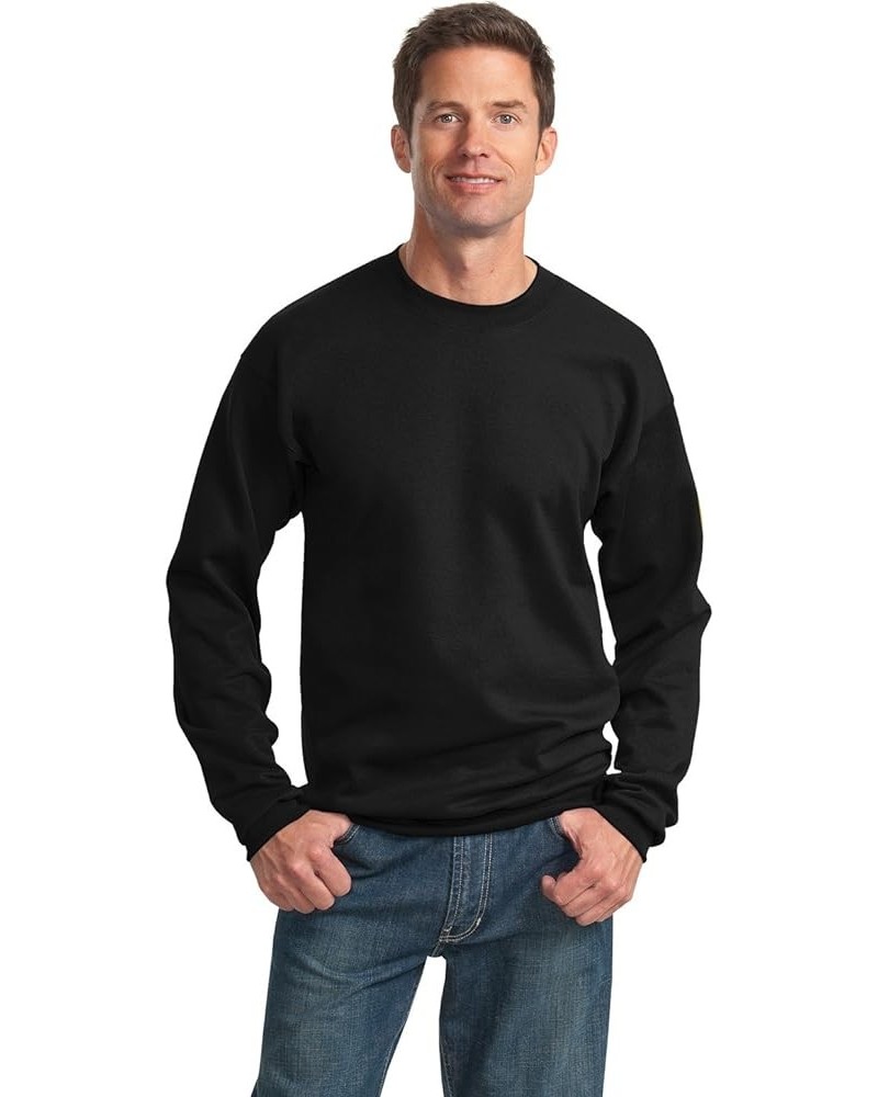 Port & Company Men's Tall Ultimate Crewneck Sweatshirt Jet Black $11.21 Hoodies & Sweatshirts