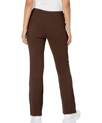 Women's Carmella Rib Kick Flare Pant Dark Coffee $25.68 Pants