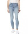 Jeans High-Rise Skinny Exposed Button Fray Hem 28-Inch Inseam, Sizes 0-16 Marina Wash Fray $26.50 Jeans