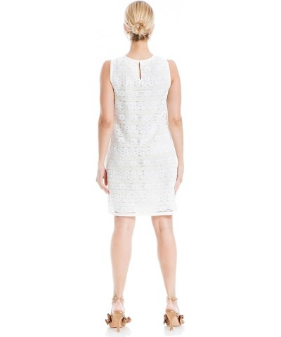 Women's Two Tone Lace Dress Ivory/Ecru $20.29 Dresses