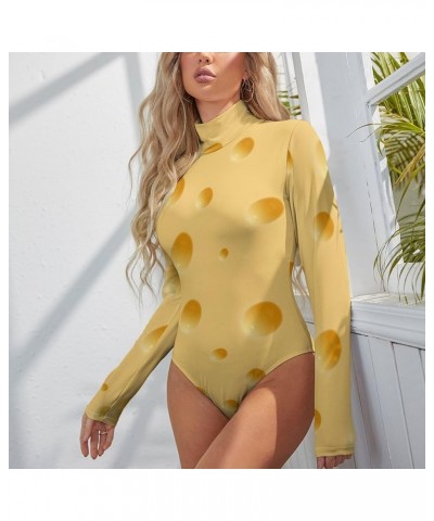 Women's Long Sleeve Mock Turtle Neck Bodysuit Soft Slim Fit Stretchy Top Classic Jumpsuit Pattern (428) $14.40 Bodysuits