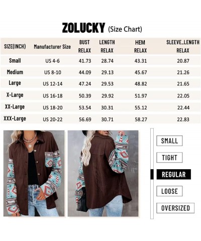 Womens Button Down Shirts Casual Long Sleeve Shacket Jacket Loose Fit Blouses Tops E Navy Flower $14.74 Blouses