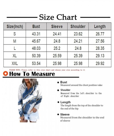 Hoodies for Women Oversized Sweatshirt Button Down Long Sleeve Shirts Drawstring Pullover Tops Fall Winter Clothes G-sky Blue...