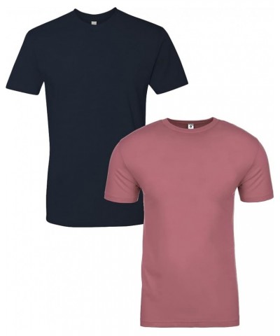 Men's 3600 Midnight/Mauve(2 Pack) $7.12 T-Shirts