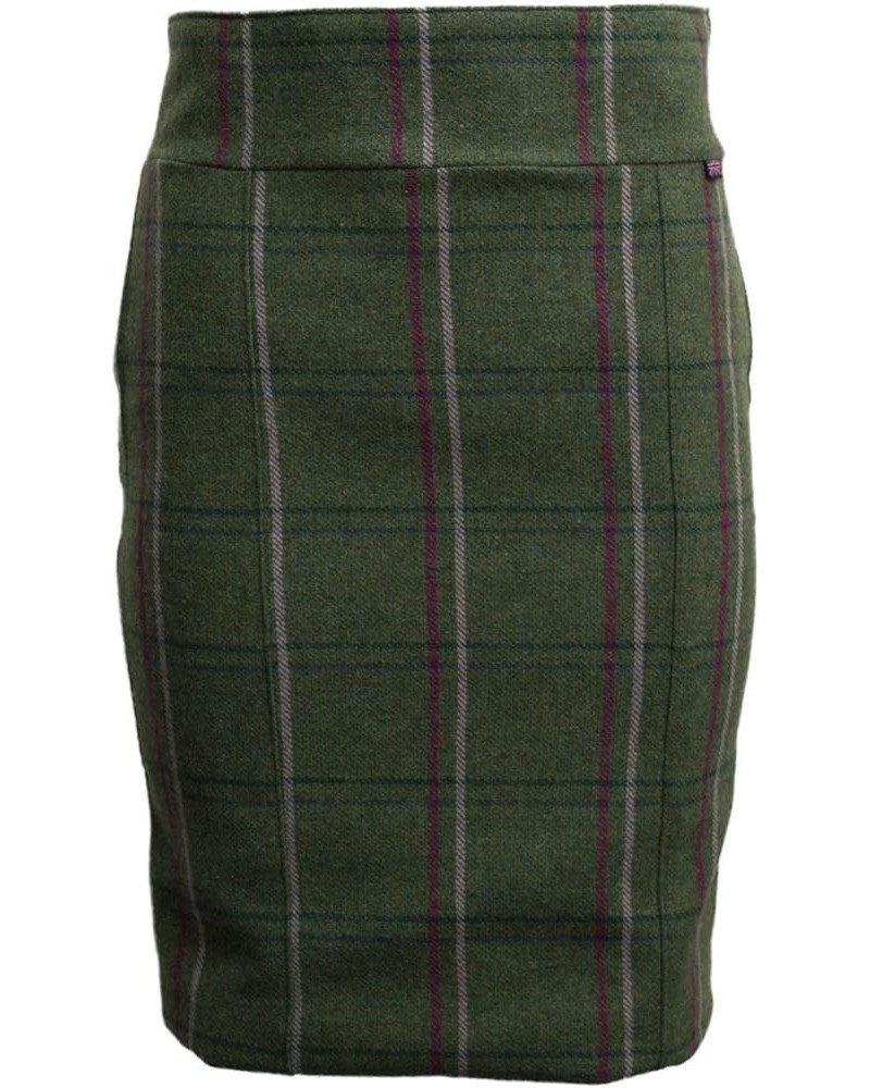 Ladies Derby Tweed Winslow Skirt Sage With Pink Stripes $38.76 Skirts