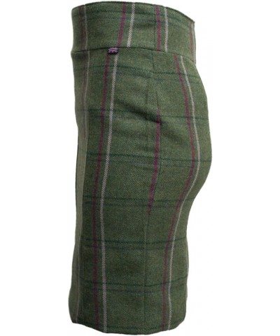 Ladies Derby Tweed Winslow Skirt Sage With Pink Stripes $38.76 Skirts