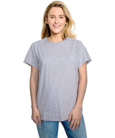 Post Shoulder Surgery Shirt, Women's Short Sleeve Shirt with Premium Snap, Chemo Clothing Grey $20.64 Blouses