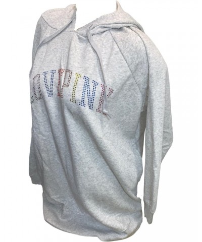 Pink Sweatshirt Dress Hoodie Oversize Pullover Color Gray Rainbow Shine Size X-Large New $38.03 Hoodies & Sweatshirts