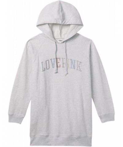 Pink Sweatshirt Dress Hoodie Oversize Pullover Color Gray Rainbow Shine Size X-Large New $38.03 Hoodies & Sweatshirts