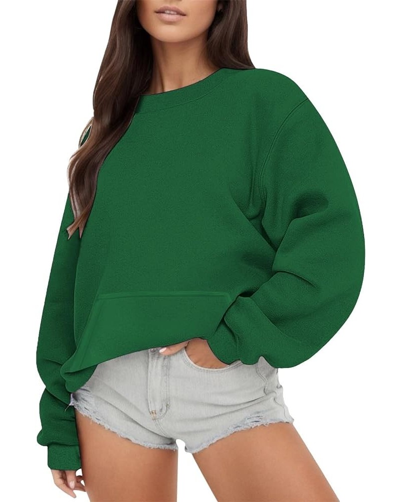 Womens Oversized Hoodies Sweatshirts Tops Sweater Fall Fleece Casual Comfy Fashion Outfits Y2k Outfits Clothes 2023 S4-green ...