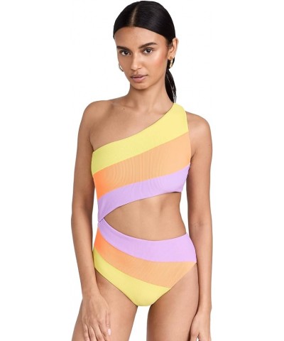 Women's Joyce One Piece Swimsuit Sundazed Color Block $65.74 Swimsuits