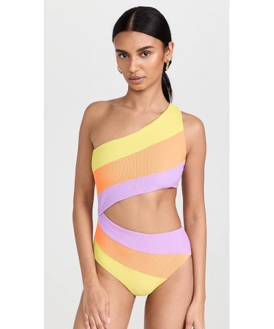 Women's Joyce One Piece Swimsuit Sundazed Color Block $65.74 Swimsuits