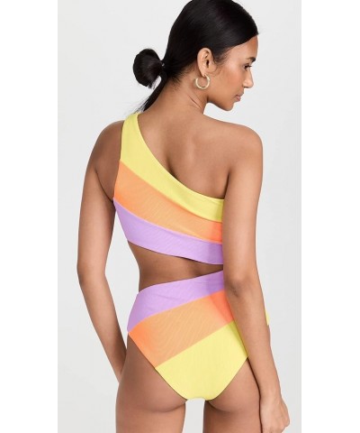 Women's Joyce One Piece Swimsuit Sundazed Color Block $65.74 Swimsuits