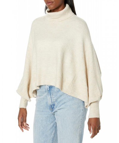 Women's Everyday Turtle Neck Sweater, Birch, Small/Medium $28.73 Sweaters