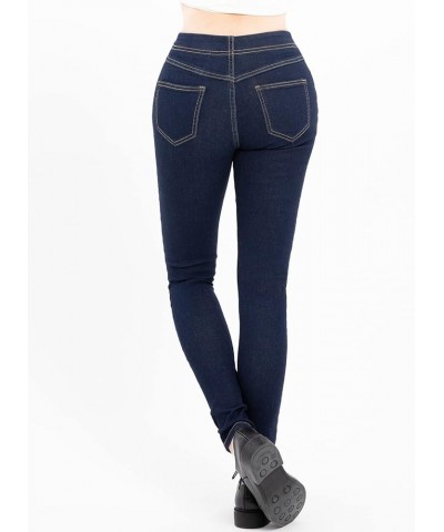 Women's Stretch Pull On Denim Leggings Skinny Jeans Washed Denim Jeggings Dark Wash $10.27 Leggings