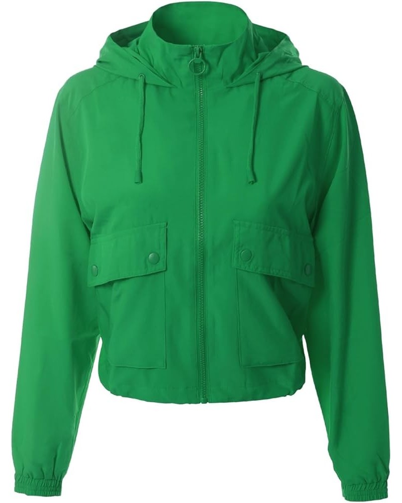 Women's Lightweight Y2K Cropped Jackets Yoga Quick Dry Windbreaker Zipper Jackets Workout Running Hoodie Jackets Green $12.82...