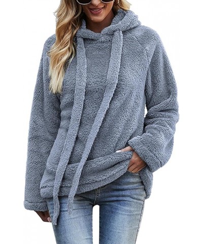 Women Long Sleeve Pullover Jumper Zipper Fleece Top Sweaters A-blue $16.50 Hoodies & Sweatshirts