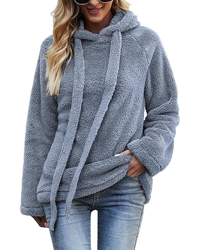 Women Long Sleeve Pullover Jumper Zipper Fleece Top Sweaters A-blue $16.50 Hoodies & Sweatshirts