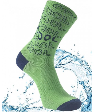 Waterproof Breathable Socks, Unisex Cushioned Outdoor Sports Hiking Wading Trail Runing Skiing Crew Socks Green (Cool) $12.00...