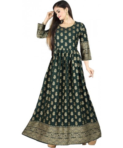 Holi Special Eid Gifts,Maxi Dress Evening Party Wear Maternity Dress for Women (K199-P) Bottle Green $30.24 Dresses