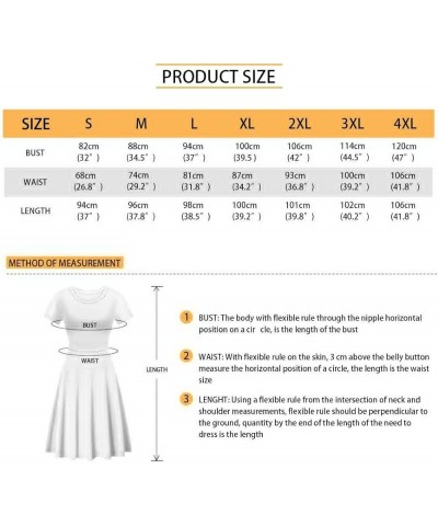 Women's Van Gogh 3D Print Crew Neck Unique Flared A-Line Skater Casual Dress Strawberry $15.11 Dresses