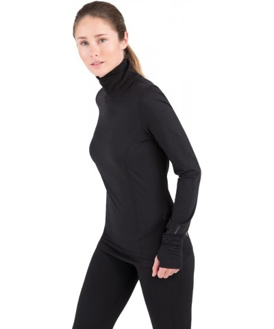 Women's Cloud Nine 4-Way Stretch Brushed Turtle Neck Black X-Small $10.73 Activewear