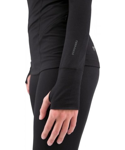 Women's Cloud Nine 4-Way Stretch Brushed Turtle Neck Black X-Small $10.73 Activewear