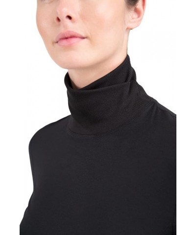 Women's Cloud Nine 4-Way Stretch Brushed Turtle Neck Black X-Small $10.73 Activewear