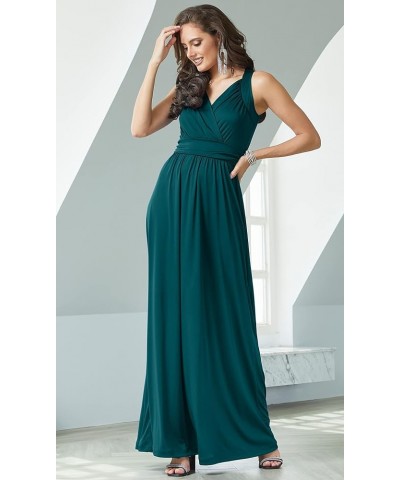 Womens Long Sleeveless Flowy Bridesmaid Cocktail Evening Gown Maxi Dress Blue / Green Jade $21.98 Dresses