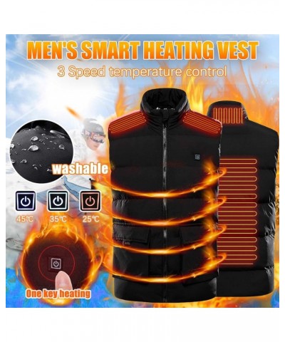 Heated Vest Women Rechargeable Waterproof Heated Jacket Fleece Heated Vest Lightweight Electric Heating Jacket 19-4 Heated Zo...