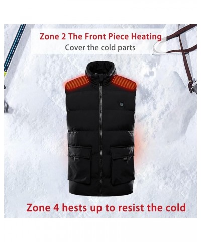 Heated Vest Women Rechargeable Waterproof Heated Jacket Fleece Heated Vest Lightweight Electric Heating Jacket 19-4 Heated Zo...