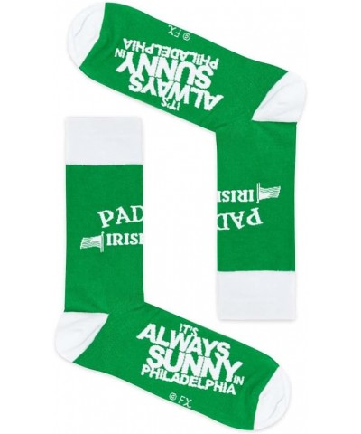 It's Always Sunny in Philadelphia Paddy's Pub Officially Licensed Unisex Crew Socks - One Size Fits Most $13.22 Activewear