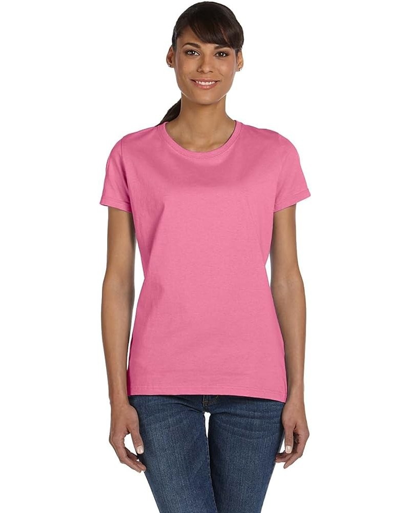 Women's Athletic Crewneck T-Shirt Azalea $6.22 T-Shirts