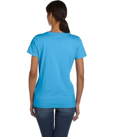 Women's Athletic Crewneck T-Shirt Azalea $6.22 T-Shirts