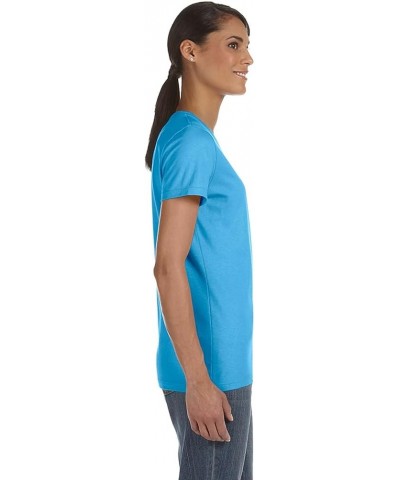 Women's Athletic Crewneck T-Shirt Azalea $6.22 T-Shirts