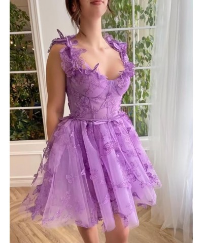 3D Flowers Homecoming Dresses for Teens Tulle Lace Appliques Sweetheart Short Prom Cocktail Dress 2023 Coral $28.67 Dresses