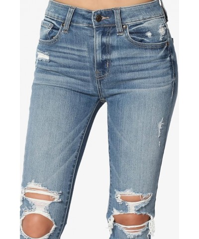 Vintage Distressed Washed Stretch Denim Skinny Jeans Has Medium $25.19 Jeans