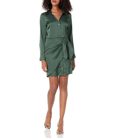 Women's Essential Long Sleeve Alya Dress Moss Mat $43.54 Dresses