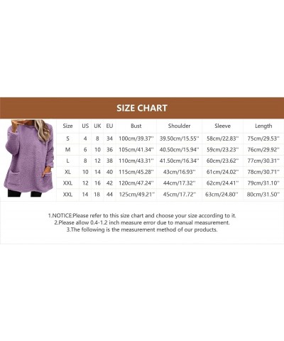 Sweatshirt for Womens Fashion Winter Warm Sweater Pullover Fleece Thickening Plus Size Fall Clothes Casual Loose Tops 03sky B...