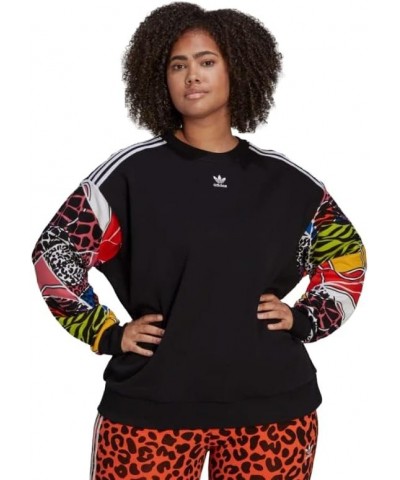 Adidas Women's Rich Mnisi Sweater, Black, 2X $19.73 Activewear