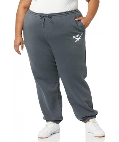 Women's Fleece Joggers Dark Grey/White Logo $22.52 Activewear