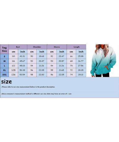 Women's Tie Dye Hoodies Pockets Gradient Sweatshirt Pullover Hooded Blouse Casual Long Sleeve Sweaters Plus Size Z3-green $3....