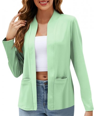 Blazer Jackets for Women，Casual Blazers Long Sleeve Open Front Work Jackets Blazer Summer Office Blazers Coats Z02green $12.5...