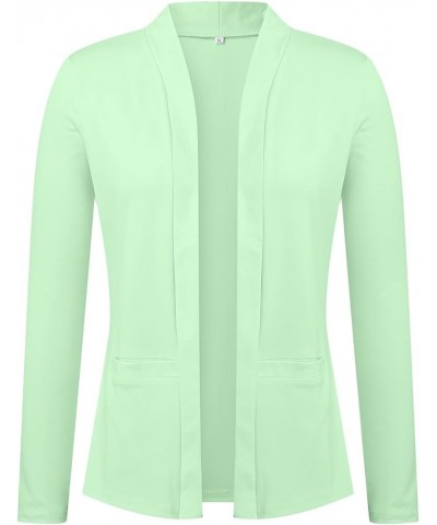 Blazer Jackets for Women，Casual Blazers Long Sleeve Open Front Work Jackets Blazer Summer Office Blazers Coats Z02green $12.5...