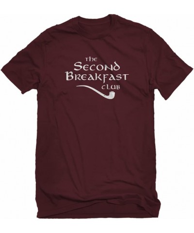 Second Breakfast Club Unisex T-Shirt Maroon $10.00 Tops