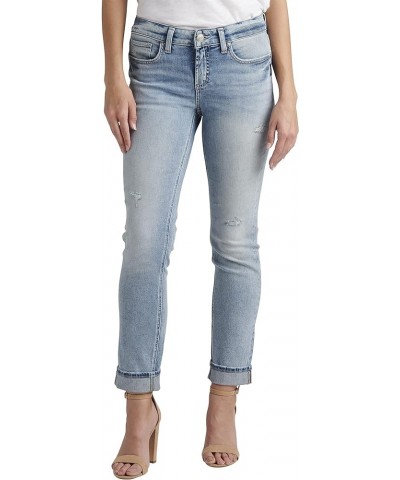 Women's Elyse Mid Rise Comfort Fit Straight Leg Jeans Light Wash Epx186 $31.65 Jeans