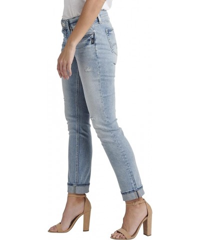 Women's Elyse Mid Rise Comfort Fit Straight Leg Jeans Light Wash Epx186 $31.65 Jeans