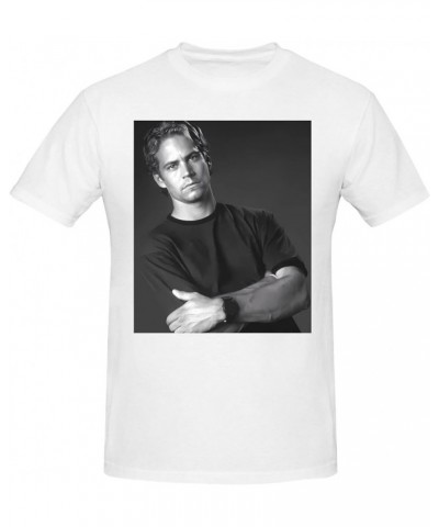 Paul Movie Walker T-Shirt Short Sleeve Crew Neck Soft Classic Basic Printing Casual Fashion Shirts Black White $7.29 T-Shirts