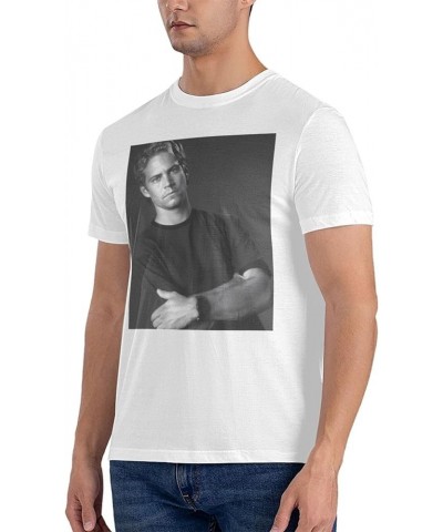 Paul Movie Walker T-Shirt Short Sleeve Crew Neck Soft Classic Basic Printing Casual Fashion Shirts Black White $7.29 T-Shirts