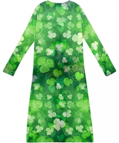 JooMeryer Women's 3D Van Gogh Oil Painting Printed Long Sleeve Front Open Casual Coats Cardigans St Patrick's Day Clover $15....